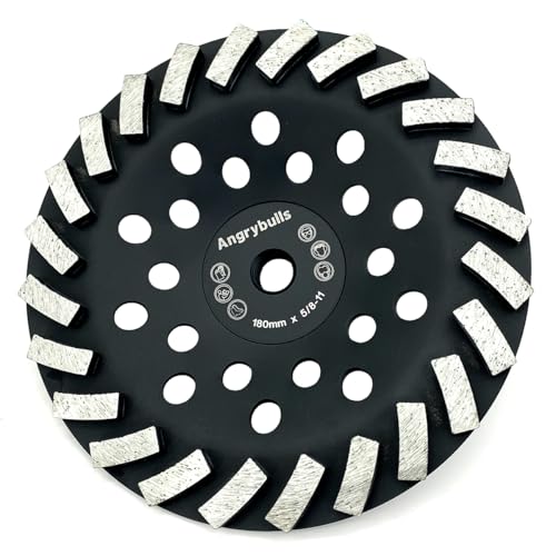 5/8"-11 Threaded Arbor Grinder Wheels 7 inch Concrete Diamond Grinding Disc - style: 7 Inch 5/8"-11 Threaded