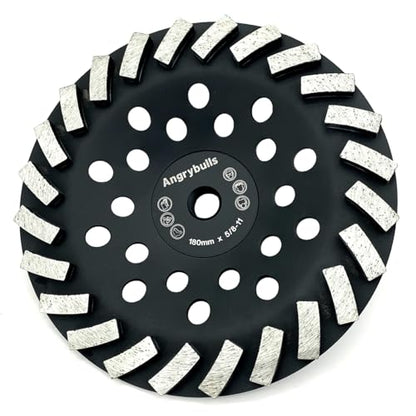 5/8"-11 Threaded Arbor Grinder Wheels 7 inch Concrete Diamond Grinding Disc - style: 7 Inch 5/8"-11 Threaded
