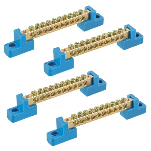 4PCS Grounding Bus Bar 10 Positions - size: 10 Positions-4Pcs