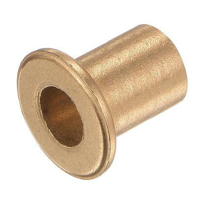 HARFINGTON 2pcs Flange Bearing Sleeve 10mm Bore 14mm OD 20mm Length 2mm Flange Thickness Bronze Bushing Self Lubricating Bushings Sleeve for Industrial Equipment - size: 10mm x 14mm x 20mm