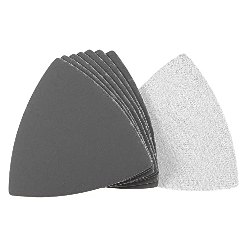 uxcell Triangular Sandpaper Hook and Loop Fit 3-1/2" 1000 Grit 8pcs - size: 1000 Grit