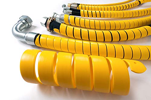 Electriduct 1/2" Heavy Duty Spiral Wrap Hose Protector - 10 Feet - Black - color: Black, size: 0.5 Inch