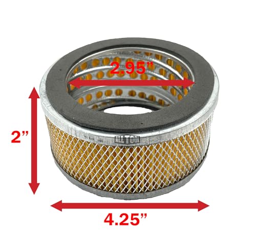 1" NPT Air Compressor Intake Filter Silencer Metal Housing and Element