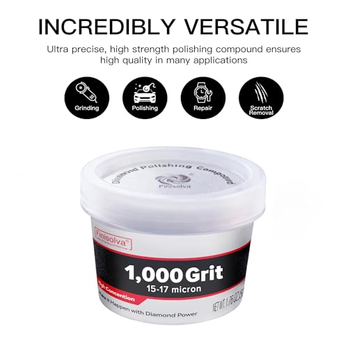 Diamond Paste Lapping Compound, 1,000 Grit, 50 G/1.76 Oz, Scratch Removal - size: 1,000Grit, style: 1.78 oz (50g)