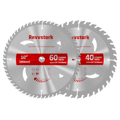 10 Inch 40&60T Circular Saw Blade for Various Wood, 5/8" Arbor - size: 10 In 40&60T