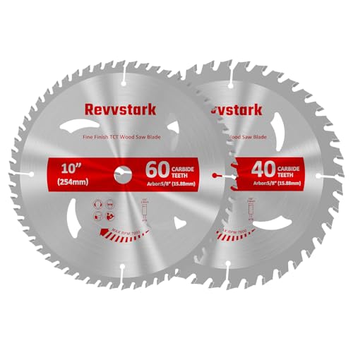 10 Inch 40&60T Circular Saw Blade for Various Wood, 5/8" Arbor - size: 10 In 40&60T