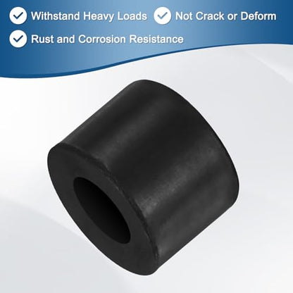 M METERXITY 20-Pack Rubber Spacer 0.39" ID 0.79" OD 0.59" Thick Neoprene Anti Vibration Pads Round Isolation Washers Bushings for Cars/Boats/Home/Machinery, Shock Noise Reduction Pads [Black] - size: 0.39" x 0.79" x 0.59"