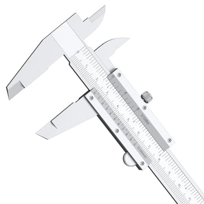 HDLNKAK Vernier Caliper 6 Inch/150mm, Fractional Calipers 1/128 Inch - color: Silver-White