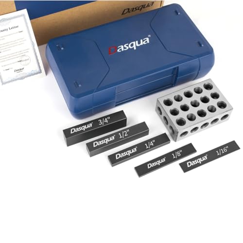 Dasqua 1804-1615 6 Piece Setup Block and 1-2-3 Block Set - size: 1/16-3/4" & 1-2-3, style: 6 Pc. Block Set & 1-2-3 Block