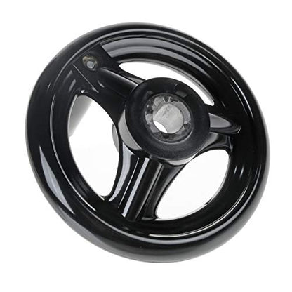 3.94'' Hand Wheel Black w Revolving Handle 3 Spoked 12mm Hole Adjustment Round Handwheel for Milling Machine - size: 100mm Dia.
