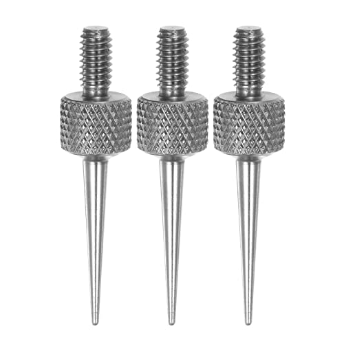 HARFINGTON 3pcs Needle Point Contact Points R0.3 M2.5 Thread 22mm Length 303 Stainless Steel Pointed Head for Dial Digital Indicators Depth Gauge - size: R0.3x22mm