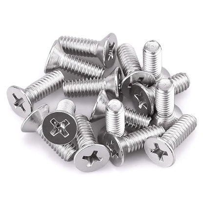 #8-32 x 1/2" Flat Countersunk Head Machine Screws, Phillips Drive, 304 Stainless Steel 18-8, Full Thread, Coarse Thread UNC, 50 PCS - size: #8-32 x 1/2"