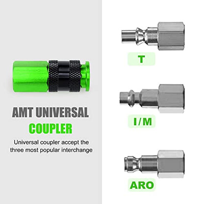 Aluminum Air Fittings, 1/4" NPT, 25 Pieces, Green - color: Green, size: 25 Pieces