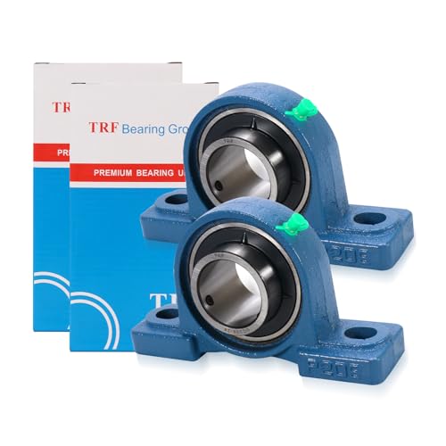 2 Pack UCP209-28 Pillow Block Bearing - Pack of 2 Mounted Pillow Block Bearings - 1 3/4" Mounted Pillow Block Chrome Steel Bearings Solid Cast Iron Base - Self Alignment - style: UCP209-28
