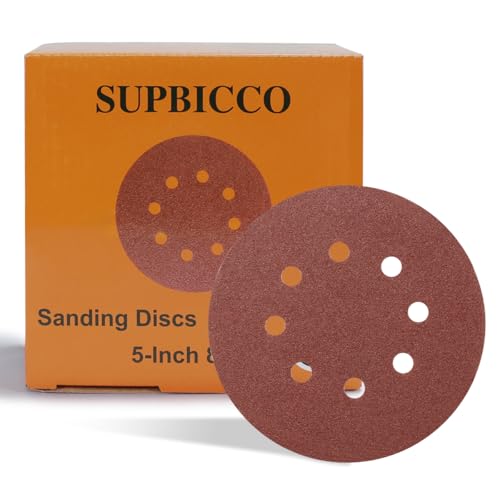 50 PCS 5 Inch 8 Hole Hook and Loop Sanding Discs 60 Grit - style: 60 Grit,50-Pack