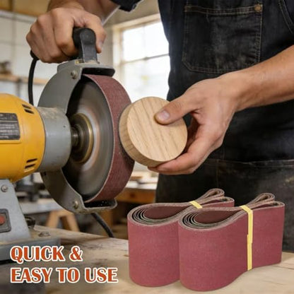 Aluminum Oxide Sanding Belts 6 x 48-Inch (8 Pack) - size: 6*48