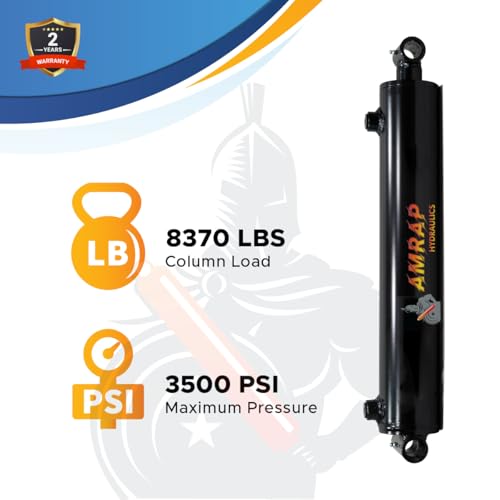 2x24 Hydraulic Cylinder - 2" Bore 24" Stroke Double Acting Welded Cross Tube Hydraulic Cylinder 3500 PSI Retracted: 32, Extended: 56,SAE#6 - size: 2X24