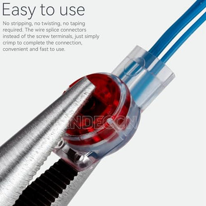 100pcs Gel-Filled Waterproof Butt Splice Network Connectors UR K3 - size: K3/UR