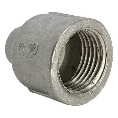 AF Hydro Stainless Steel SS316 Reducing Coupling Pipe Fitting, 3/4" NPT x 1/2” NPT Female Thread, Pressure Rating up to 150 PSI, Class 150 Reducer Connector Adapter, 2 pcs in a pack - size: 3/4" NPT x 1/2” NPT