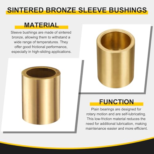 uxcell Sleeve Bearings, 25mm Bore x 32mm OD x 30mm Length - size: 25x32x30mm