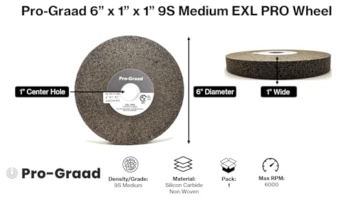 EXL PRO Deburring Wheel 6" x 1" x 1", 9S Medium, 50721 - style: 6" x 1" x 1" 9S Medium