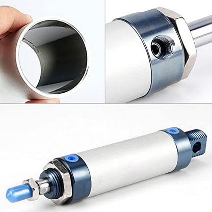 Beduan MAL 16 x 100 Pneumatic Mini Air Cylinder Screwed Piston Rod Dual Action 16mm Bore 100mm(1Pcs) - size: MAL 16 X 100
