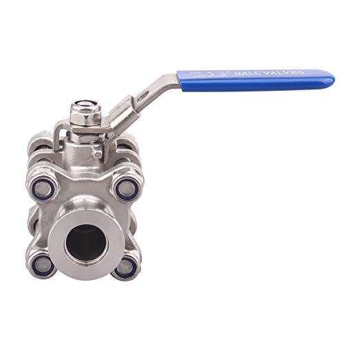 DERNORD Vacuum Ball Valve 304 Stainless Steel Clamp Valve with Locking Device (KF-16) - size: KF-16