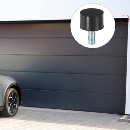 M METERXITY 4-Pack Rubber Mounts D15mmxH10mm Male Vibration Isolators Cylindrical Shock Absorber W M5 x 12mm Studs for Air Compressor/Car/Pump/Boat/Garage Motor/Bobbins Rubber Isolators - size: M5 x 12mm, 15mm x 10mm