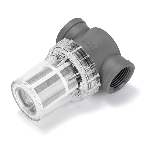 1'' Female NPT in-Line Strainer - Garden Hose Filter for High Pressure Washer, Sediment Filter with 60 Mesh Stainless Steel Screen (1'' 60 Mesh) - style: 1'' 60Mesh
