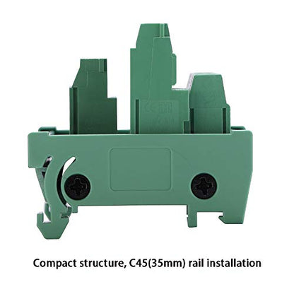 2 in 8 Out 25A DIN Rail Terminal Blocks Distribution Breakout - style: 2 IN 8 OUT