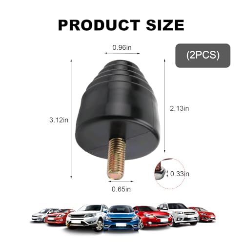 2 PCS Suspension Bump Stop, Extra Strength Rear Bump Stops for Shock Absorption and Cushioning, All-Purpose Rubber Bump Stopper Automotive Accessories for Cars Trucks Vans