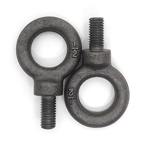 Lifting Shoulder Eye Bolt 1/2"-13 X 1 2 Pcs, Industrial Grade Heavy Duty Forged Steel for Truck Tractor Bucket Use As Towing&Pulling Point - size: 1/2”-13*1