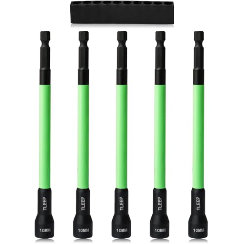 150mm 10mm Magnetic Nut Driver Set for Impact Drill, 1/4" Hex Shank - size: I.10mm