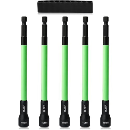 150mm 10mm Magnetic Nut Driver Set for Impact Drill, 1/4" Hex Shank - size: I.10mm