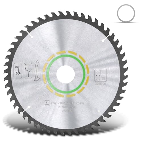 495381 Compatible with Festool TS 75 Plunge Cut Saw 52 Tooth Fine Tooth - style: 52T, 210x2.4x30mm