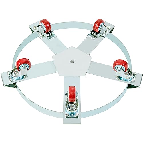 VEVOR 55 Gal Heavy Duty Drum Dolly 1250lbs Load Capacity Barrel Dolly Cart - size: 1 PC, style: 5 Swivel