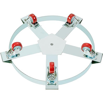 VEVOR 55 Gal Heavy Duty Drum Dolly 1250lbs Load Capacity Barrel Dolly Cart - size: 1 PC, style: 5 Swivel