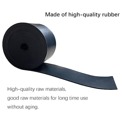 Solid Rubber Strip Roll 1/16 (.062)" Thick X 2" Wide X 10'Long - size: 2"X10'X1/16, style: No Adhesive