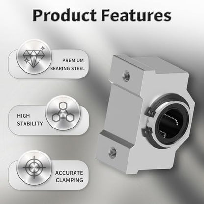 4 Pcs SCV8UU Linear Ball Bearings, 8mm ID, 34mm Length - size: SCV8UU