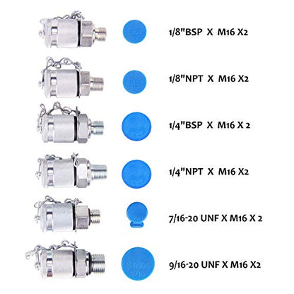 MEASUREMAN Portable Excavator Hydraulic Digital Pressure Test Kit, Includes 6 Test Couplings, 3 Digital Pressure Gauges (3500/6000/9000 PSI), 2 Test Hoses, Packed in Durable Plastic Case - style: Digital Hydraulic Pressure Test Kit（11in1）
