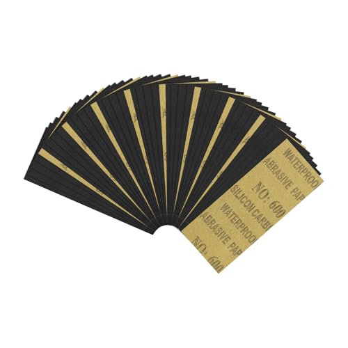 45Pcs Sand Paper 3.6x9Inch 600Grit Silicon Carbide Sandpaper Sheets - size: 3.6 x 9 Inch(600 Grit)