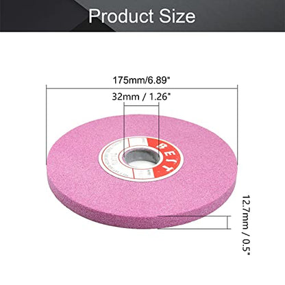 Utoolmart Bench Grinding Wheels Chrome Corundum 60Grit for Surface Grinding 1pcs - size: 60#