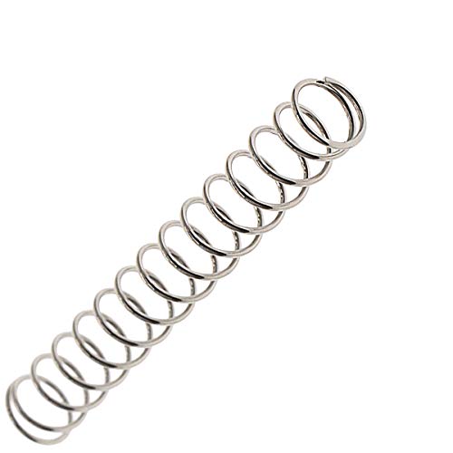 Mini Skater 20 pcs Stainless Steel Compression Spring Extension Sturdy Assortment 1.6'' Length x 0.22'' OD x 0.02'' Wide Diameter