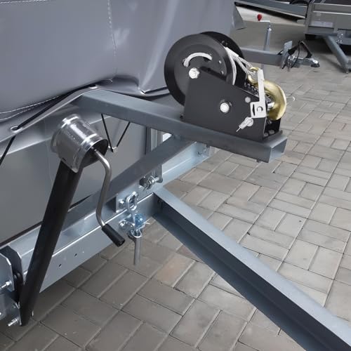 VEVOR Hand Winch, 3500 lbs Pulling Capacity, Boat Trailer Winch Heavy Duty Rope Crank with 33 ft Steel Wire Cable and Two-Way Ratchet, Manual Operated Hand Crank Winch for Trailer, Boat or ATV Towing - style: 3500lbs