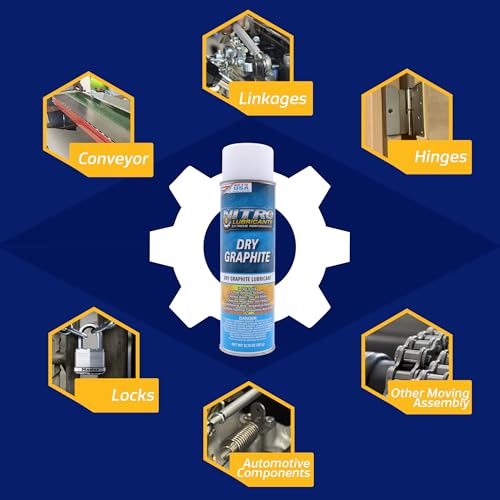 Nitro Lubricants Fast-Drying Dry Graphite Spray Lubricant, 12.75 oz