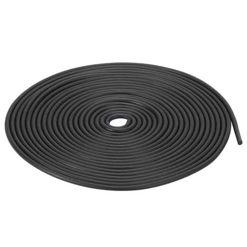 uxcell Nitrile Rubber Round Seal Strip, 2mm(5/64") Diameter 3 Meters (9.84Ft) Long Hard Solid Rubber Weather Stripping for DIY Gasket, Industrial Equipment, and Furniture - size: 2mmx3m