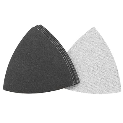uxcell Triangular Sandpaper Hook and Loop Fit 3-1/2" 320 Grit 8pcs - size: 320 Grit