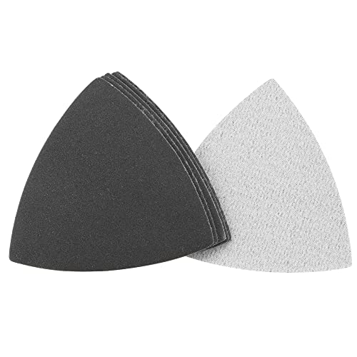 uxcell Triangular Sandpaper Hook and Loop Fit 3-1/2" 320 Grit 8pcs - size: 320 Grit