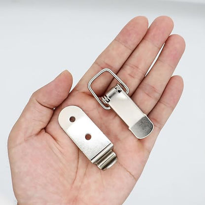Lesnala 8 Pcs Stainless Steel 90 Degree Spring Toggle Latch