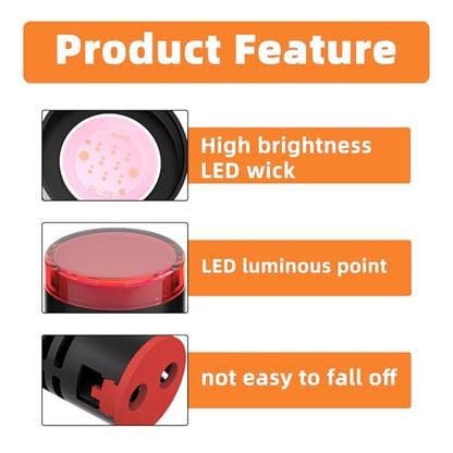 GASHER 10PCS 110V 20mA Energy Saving Indicator Light Red - color: Red